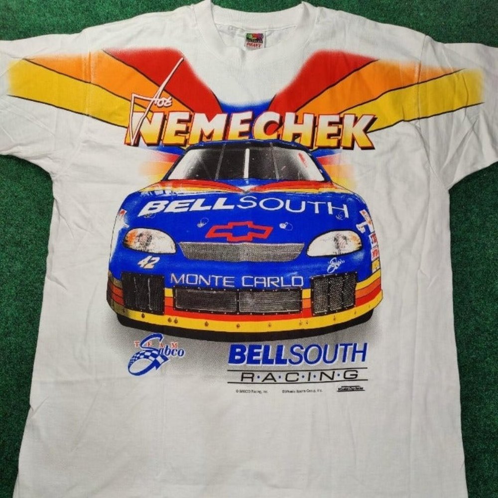 Vintage 90s Joe Nemecheck NASCAR shirt